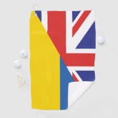 ウクライナ・シェルパ毛布に対する英国の支持 ゴルフタオル (インサイチュ)