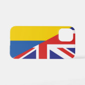 ウクライナ・シェルパ毛布に対する英国の支持 iPhoneケース (裏面横)