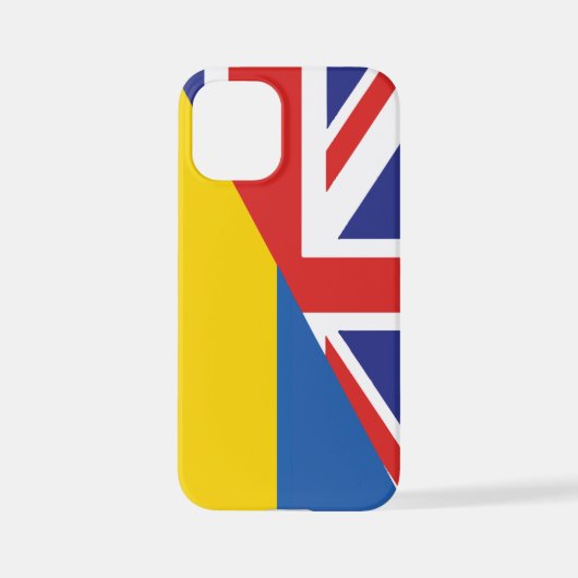 ウクライナ・シェルパ毛布に対する英国の支持 iPhoneケース (裏面)