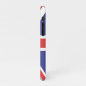 ウクライナ・シェルパ毛布に対する英国の支持 iPhoneケース (左側)