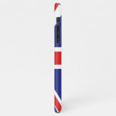 ウクライナ・シェルパ毛布に対する英国の支持 iPhoneケース (左側)