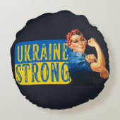 ウクライナ・ストロング・ロージー・ザ・リベーター ラウンドクッション (裏面)