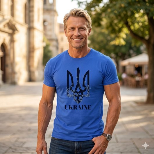 ウクライナ。トライデント。紋章 Tシャツ