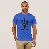 ウクライナ。トライデント。紋章 Tシャツ (正面フル)