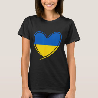 ウクライナ ハート ウクライナ国旗 愛国心 メンズ レディース キッズ Tシャツ