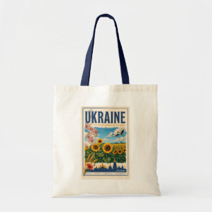 ウクライナ ヒマワリ キョウダイソウ Illustration Travel トートバッグ