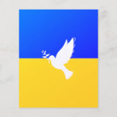 ウクライナ・フライヤー平和維持自由の国旗 チラシ (裏面)