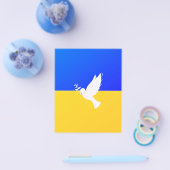 ウクライナ・フライヤー平和維持自由の国旗 チラシ (シングル)