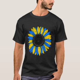 ウクライナ フラグ ひまわり ウクライナ国旗 ヴィンテージ Tシャツ