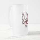 ウクライナ フロストグラスビールジョッキ (正面左)