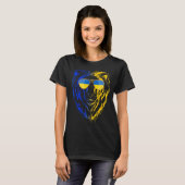 ウクライナ ライオン ウクライナを応援するシャツ #nowar ウクライナと共に tシャツ (正面フル)