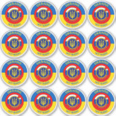 ウクライナ – ロシアのステッカーではない シール (正面)