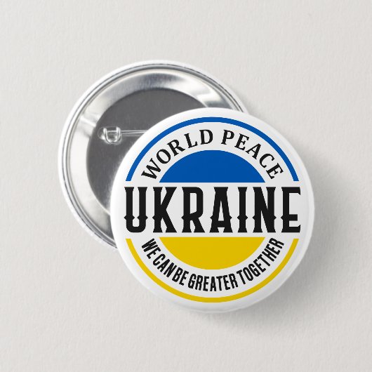 ウクライナ・ロシア戦争の自由素晴らし平和  缶バッジ (正面&裏面)