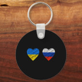 ウクライナ ロシア 平和 キーホルダー (正面)