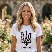 ウクライナ。 三叉戟。 ウクライナの国章。 トライブレンドＴシャツ