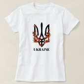 ウクライナ 国章 三叉の矛 トリズブ Tシャツ