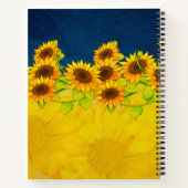 ウクライナ、希望と平和のためのひまわり ノートブック (裏面)