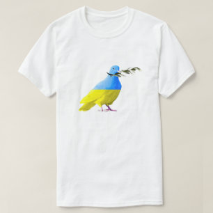 ウクライナ – 平和ハト – ウクライナ国旗 – 平和 Tシャツ