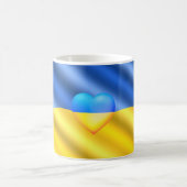 ウクライナ – 平和 – ウクライナ国旗 – フリーダムサポート コーヒーマグカップ (中央)