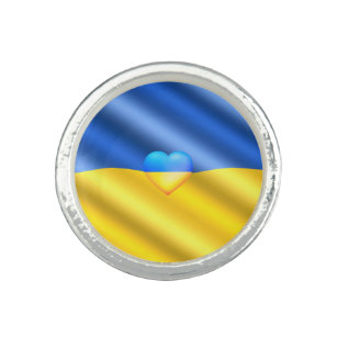 ウクライナ – 平和 – ウクライナ国旗 – 自由 リング