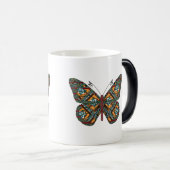 ウクライナ(昆虫)オオカバマダラ、モナークマグ モーフィングマグカップ (正面右)