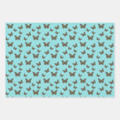 ウクライナ(昆虫)オオカバマダラ、モナークラッピング紙セット ラッピングペーパーシート (正面)