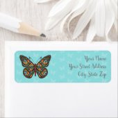 ウクライナ（昆虫）オオカバマダラ、モナーク差出人住所ラベル ラベル (インサイチュ)