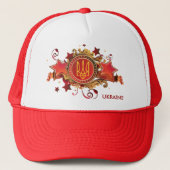 ウクライナ。 紋章が付いている帽子 キャップ (正面)
