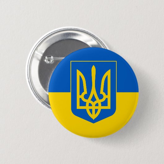 ウクライナ 缶バッジ (正面&裏面)