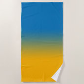 ウクライナ、自由の色 ビーチタオル (正面)