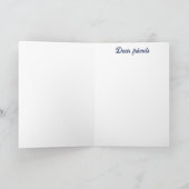 ウクライナ「青い黄色」のカラフル 招待状 (内部)