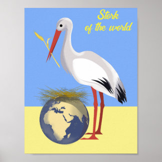 ウクライナ「青い黄色」の平和カラフルポスター ポスター