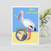 ウクライナ「青い黄色」の平和カラフル 招待状 (スタンド正面)