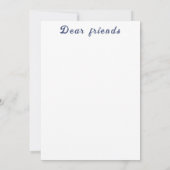 ウクライナ「青い黄色」の平和カラフル 招待状 (裏面)