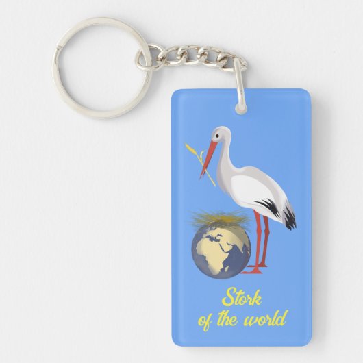 ウクライナ「黄色い青」平和カラフルキーチェーン キーホルダー (正面)