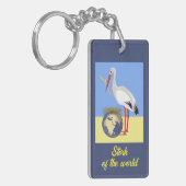 ウクライナ「黄色い青」平和カラフルキーチェーン キーホルダー (正面左)