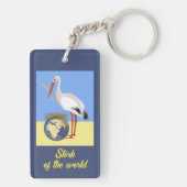 ウクライナ「黄色い青」平和カラフルキーチェーン キーホルダー (裏面)