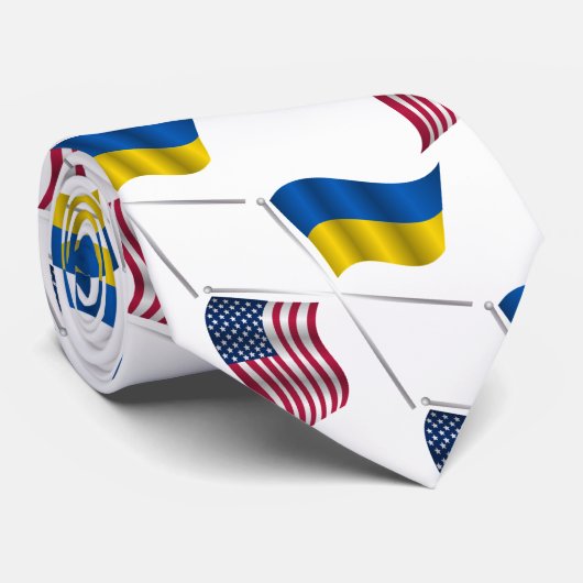 ウクライナ USA ネクタイ (ロール)