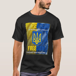 ウクライナFとの間のウクライナ平和/自由サポート Tシャツ