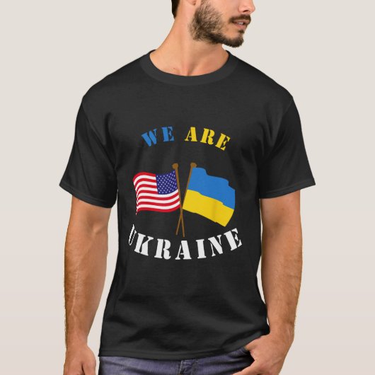 ウクライナTシャツ ウクライナ支援 ウクライナの正義 Tシャツ (正面)
