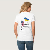 ウクライナUSAのTシャツ Tシャツ (裏面フル)
