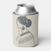 ウクラエレガントイナフォークアートクーラーボックス 缶クーラー (缶正面)