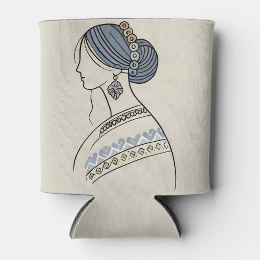 ウクラエレガントイナフォークアートクーラーボックス 缶クーラー (正面)