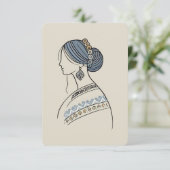 ウクラエレガントイナフォークアートフラットカード (スタンド正面)