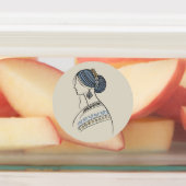 ウクラエレガントイナフォークアートラウンドラベル ラベル (貼付)