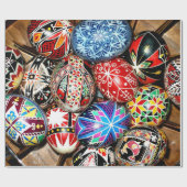 ウクラカラフルイナイースターエッグ ラッピングペーパー (フラット)