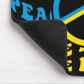 ウクラニアン平和非戦争平和サイン マウスパッド (コーナー)