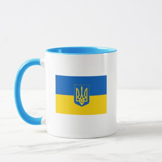 ウクラネ国旗のマグカップ マグカップ (左)