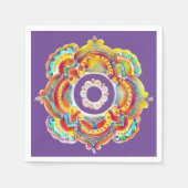 ウクラ伝統的イナフォークデコのポケットナプキン スタンダードカクテルナプキン (正面)