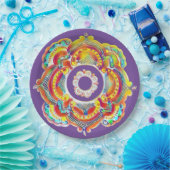 ウクラ伝統的イナフォークデコールパーティープレート ペーパープレート (パーティー)